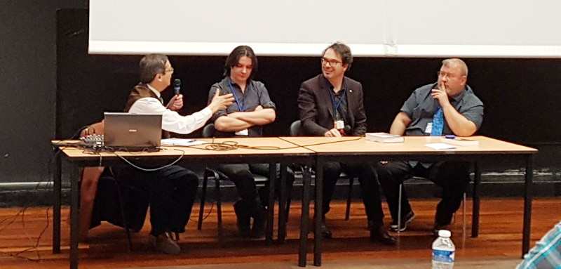 Jean-Luc Rivera, Fabien Legeron, Christophe Till, Timotée Rey, conférence Lovecraft